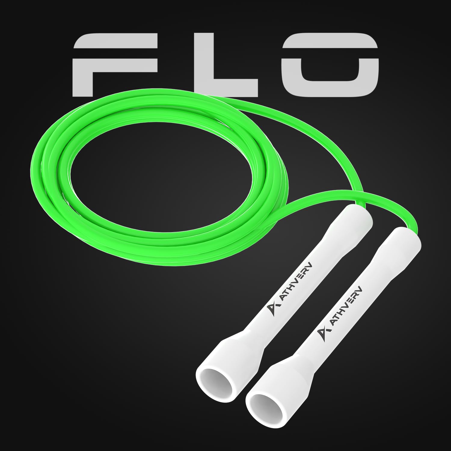Jump Rope Green Handle Red Rope Flo Speed Jump Rope, Green – Athverv