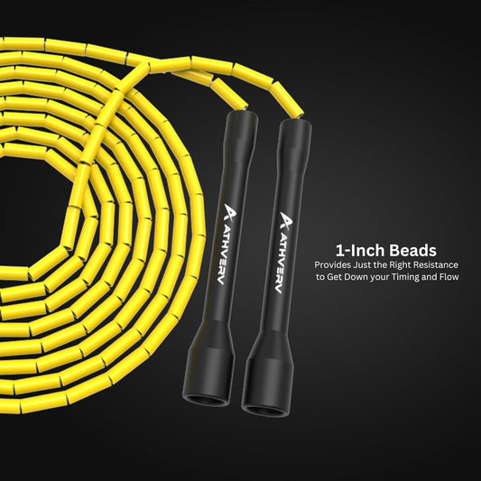 Flo Beaded Jump Rope, Yellow