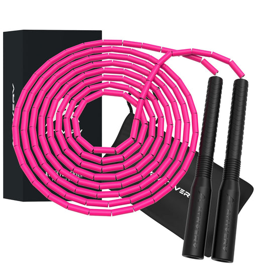 Wingz Freestyle Beaded Jump Rope, Pink