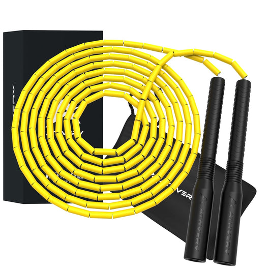 Wingz Freestyle Beaded Jump Rope, Yellow