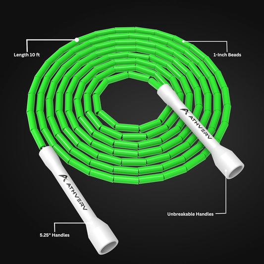 Flo Beaded Jump Rope, Green