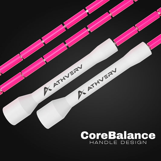 Flo Beaded Jump Rope, Pink