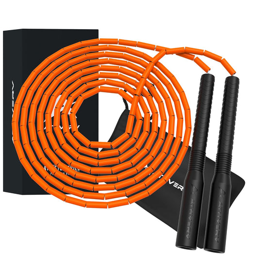 Wingz Freestyle Beaded Jump Rope, Orange