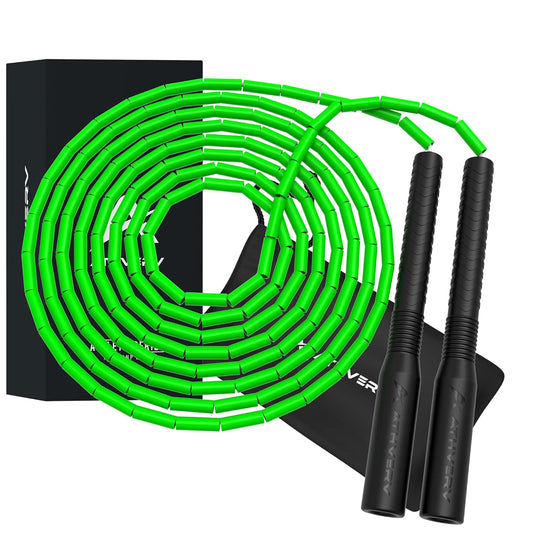Wingz Freestyle Beaded Jump Rope, Green