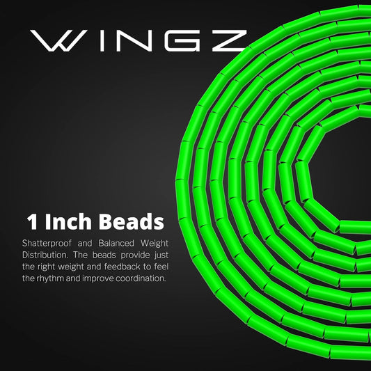 Wingz Freestyle Beaded Jump Rope, Green